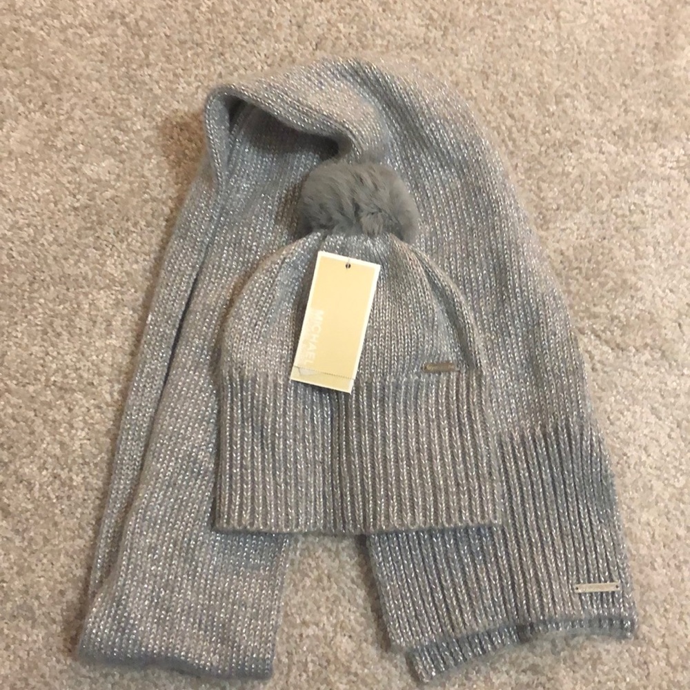 NWT Michael Kors Hat and Scarf set